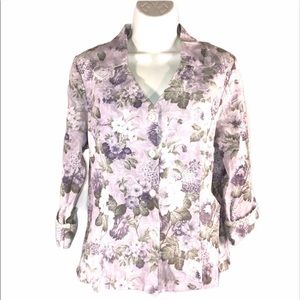 NWT Dressbarn Floral Pretty Blouse, size M